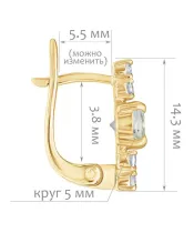 Женские Серьги_Серебро .925_ТОПАЗ_Нанокристалл_2-Лазурит-Онлайн