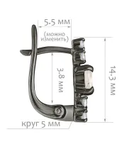 Женские Серьги_Серебро .925_КВАРЦ_Нанокристалл_2-Лазурит-Онлайн