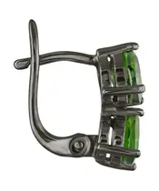 Женские Серьги_Серебро .925_ХРОМДИОПСИД__3-Лазурит-Онлайн