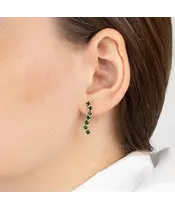 Женские Серьги_Серебро .925_ХРОМДИОПСИД__3-Лазурит-Онлайн