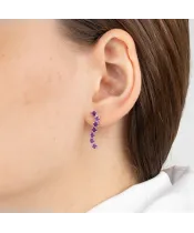 Женские Серьги_Серебро .925_АМЕТИСТ__3-Лазурит-Онлайн