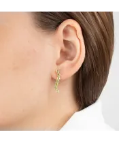 Женские Серьги_Серебро .925_ХРИЗОЛИТ__3-Лазурит-Онлайн