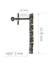 Женские Серьги_Серебро .925_РАУХТОПАЗ__2-Лазурит-Онлайн