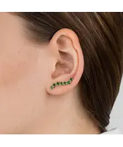 Женские Серьги_Серебро .925_ХРОМДИОПСИД__3-Лазурит-Онлайн