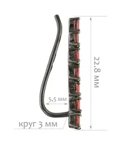 Женские Серьги_Серебро .925_ГРАНАТ__2-Лазурит-Онлайн