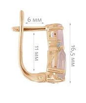 Женские Серьги_Серебро .925_КВАРЦ_Нанокристалл_2-Лазурит-Онлайн