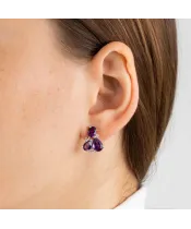 Женские Серьги_Серебро .925_АМЕТИСТ_Нанокристалл_3-Лазурит-Онлайн