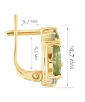 Женские Серьги_Серебро .925_ХРИЗОЛИТ_Нанокристалл_2-Лазурит-Онлайн