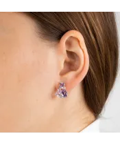 Женские Серьги_Серебро .925_АМЕТИСТ_Нанокристалл_3-Лазурит-Онлайн