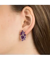 Женские Серьги_Серебро .925_АМЕТИСТ__3-Лазурит-Онлайн