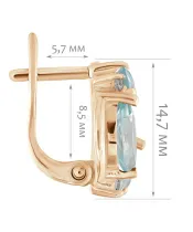 Женские Серьги_Серебро .925_ТОПАЗ_Нанокристалл_2-Лазурит-Онлайн