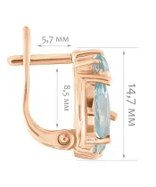 Женские Серьги_Серебро .925_ТОПАЗ_Нанокристалл_2-Лазурит-Онлайн