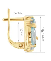 Женские Серьги_Серебро .925_ТОПАЗ_Нанокристалл_2-Лазурит-Онлайн