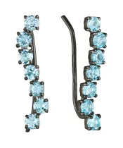 Женские Серьги_Серебро .925_ТОПАЗ__2-Лазурит-Онлайн