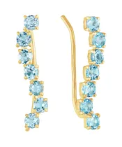 Женские Серьги_Серебро .925_ТОПАЗ__2-Лазурит-Онлайн