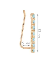 Женские Серьги_Серебро .925_ТОПАЗ__4-Лазурит-Онлайн