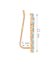 Женские Серьги_Серебро .925_ТОПАЗ__4-Лазурит-Онлайн