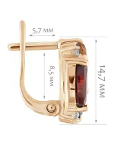 Женские Серьги_Серебро .925_ЦИТРИН_Нанокристалл_2-Лазурит-Онлайн