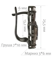 Женские Серьги_Серебро .925_РАУХТОПАЗ__2-Лазурит-Онлайн