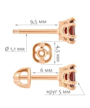 Женские Серьги_Серебро .925__Нанокристалл_2-Лазурит-Онлайн