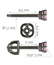 Женские Серьги_Серебро .925__Нанокристалл_2-Лазурит-Онлайн