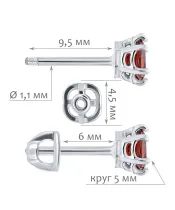 Женские Серьги_Серебро .925__Нанокристалл_2-Лазурит-Онлайн