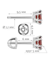 Женские Серьги_Серебро .925__Нанокристалл_2-Лазурит-Онлайн