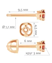Женские Серьги_Серебро .925__Нанокристалл_2-Лазурит-Онлайн