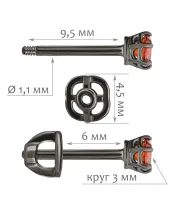 Женские Серьги_Серебро .925__Нанокристалл_2-Лазурит-Онлайн