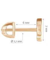 Женские Серьги_Серебро .925_КВАРЦ РОЗОВЫЙ__2-Лазурит-Онлайн