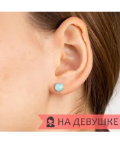 Женские Серьги_Серебро .925_КВАРЦ РОЗОВЫЙ__4-Лазурит-Онлайн