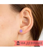 Женские Серьги_Серебро .925_КВАРЦ РОЗОВЫЙ__4-Лазурит-Онлайн