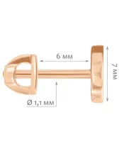 Женские Серьги_Серебро .925_КВАРЦ РОЗОВЫЙ__2-Лазурит-Онлайн