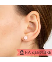 Женские Серьги_Серебро .925_КВАРЦ РОЗОВЫЙ__4-Лазурит-Онлайн