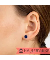 Женские Серьги_Серебро .925___4-Лазурит-Онлайн