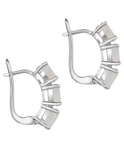 Женские Серьги_Серебро .925_КВАРЦ__2-Лазурит-Онлайн