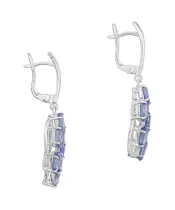 Женские Серьги_Серебро .925_ТАНЗАНИТ__3-Лазурит-Онлайн