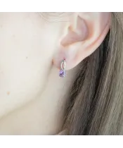 Женские Серьги_Серебро .925_АМЕТИСТ__3-Лазурит-Онлайн