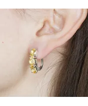 Женские Серьги_Серебро .925_ЦИТРИН__3-Лазурит-Онлайн