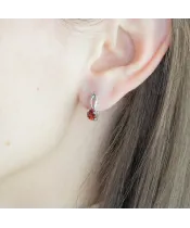 Женские Серьги_Серебро .925_ГРАНАТ__3-Лазурит-Онлайн