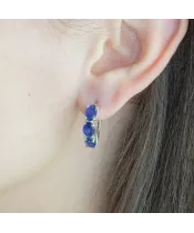 Женские Серьги_Серебро .925_САПФИР__3-Лазурит-Онлайн