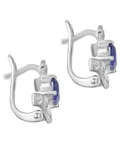 Женские Серьги_Серебро .925_САПФИР__2-Лазурит-Онлайн