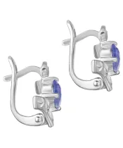 Женские Серьги_Серебро .925_ТАНЗАНИТ__2-Лазурит-Онлайн