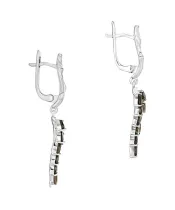 Женские Серьги_Серебро .925_РАУХТОПАЗ__2-Лазурит-Онлайн