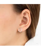 Женские Серьги_Серебро .925_КВАРЦ РОЗОВЫЙ__3-Лазурит-Онлайн