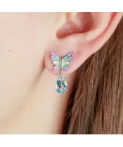 Женские Серьги_Серебро .925_ТОПАЗ__3-Лазурит-Онлайн