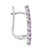 Женские Серьги_Серебро .925_АМЕТИСТ__3-Лазурит-Онлайн