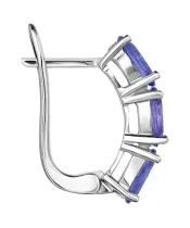 Женские Серьги_Серебро .925_ТАНЗАНИТ__3-Лазурит-Онлайн