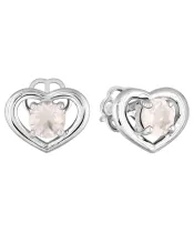 Женские Серьги_Серебро .925_КВАРЦ РОЗОВЫЙ__2-Лазурит-Онлайн