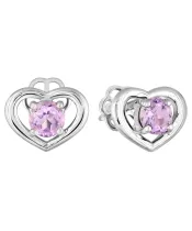 Женские Серьги_Серебро .925_АМЕТИСТ__2-Лазурит-Онлайн